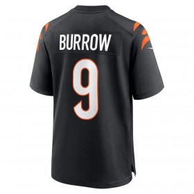 Camiseta Hombre Cincinnati Bengals Joe Burrow 9 Nike Negro 2021 NFL Draft